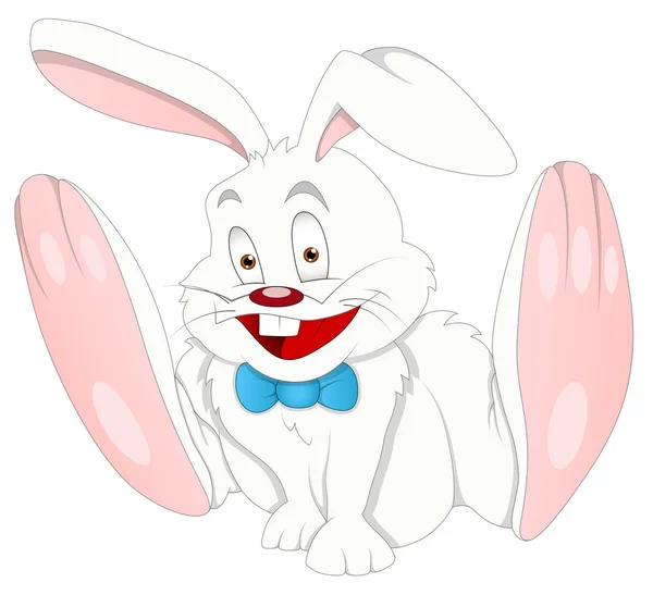 Bunny - çizgi film karakteri - vektör çizim — Stok Vektör