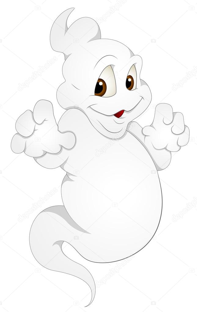 Ghost - Cartoon Character - Vector Illustration
