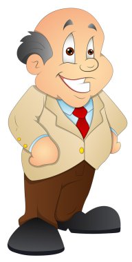 Businessman - Cartoon Character - Vector Illustration