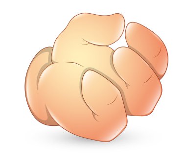 çizgi film el hareketi - vektör çizim