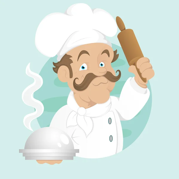 Cook - Cartoon Character - Vector Illustration — Stock Vector