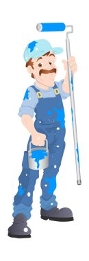 ressam vektör karakter çizimi