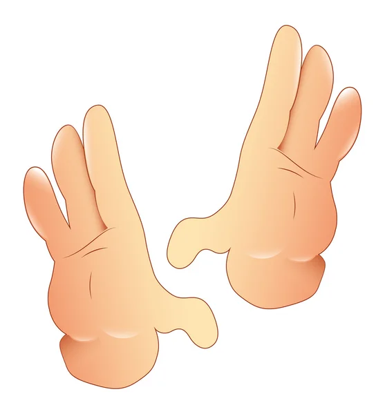 Дві руки-жест — стоковий вектор