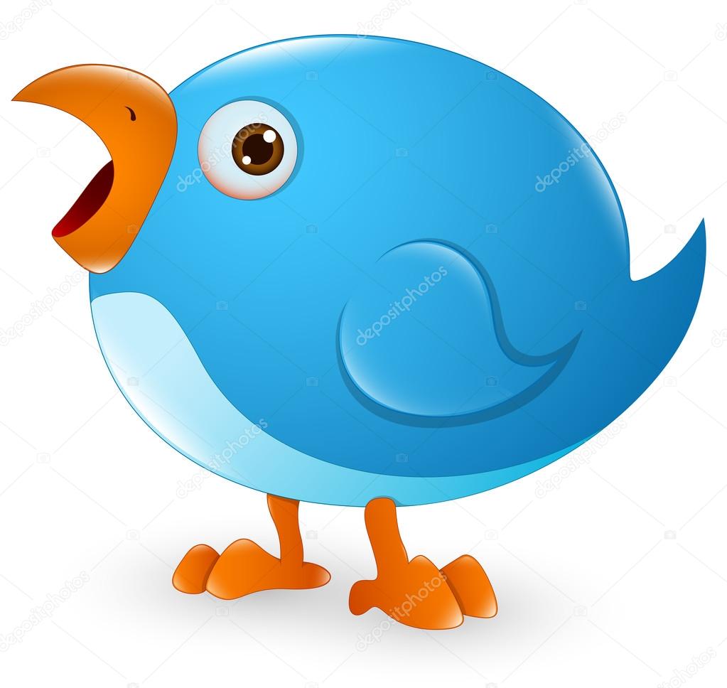 Twitter Bird Cartoon Icon