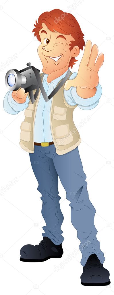 Young Photographer Vector