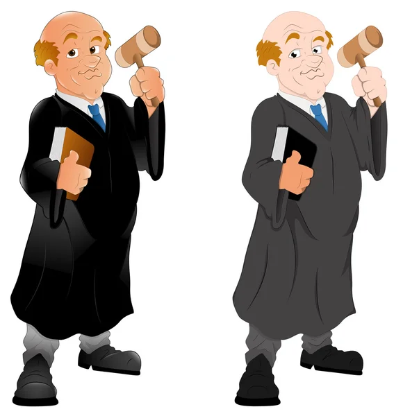 Juiz - Ilustração de caráter vetorial — Vetor de Stock