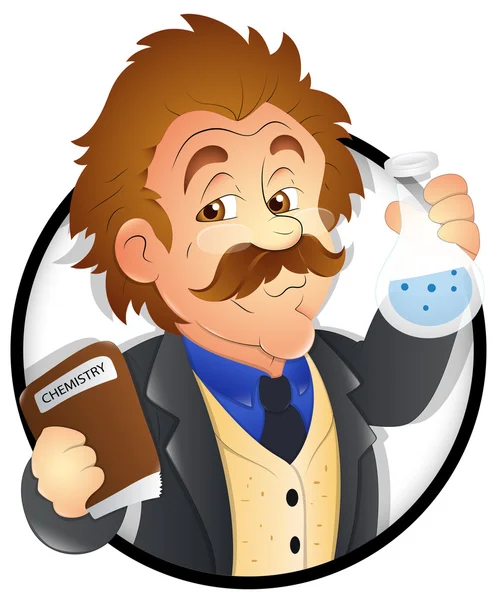 Scientist - Vector Character Illustration — Stock Vector