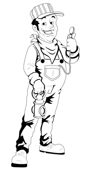 Watchman - Illustrazione del personaggio vettoriale — Vettoriale Stock