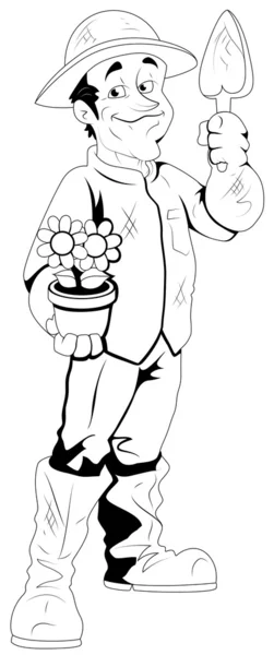 Giardiniere - Illustrazione del personaggio vettoriale — Vettoriale Stock