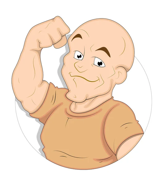 Cartoon bodybuilder — Stockvector