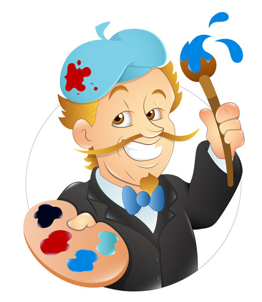 Artist Vector Mascot