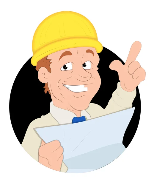 Foreman Vector Illustration — Stock Vector