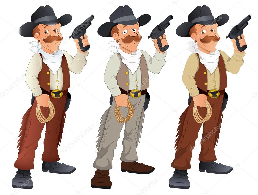 Cowboy - Vector Character Illustration