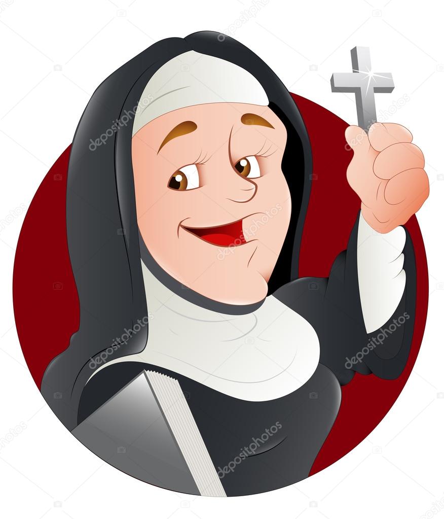 Rahibe vektör çizim ©baavli 15369779e ait Stok Vektör