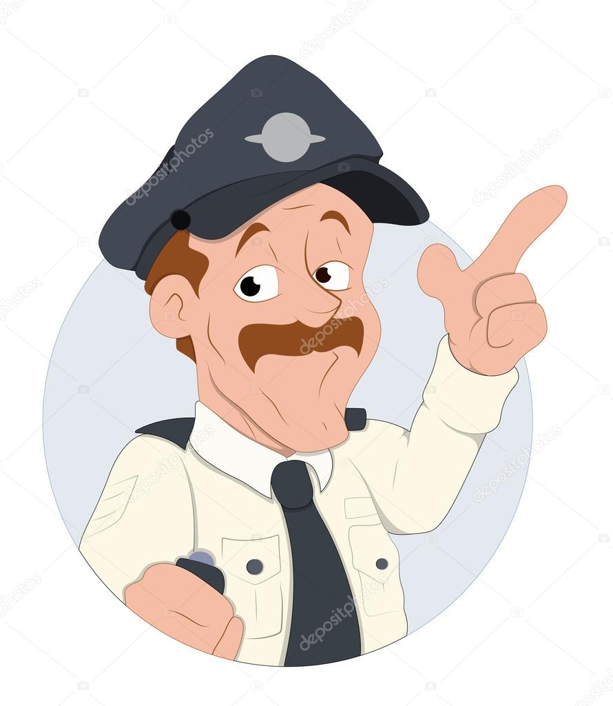 Traffic Police Officer Vector Illustration