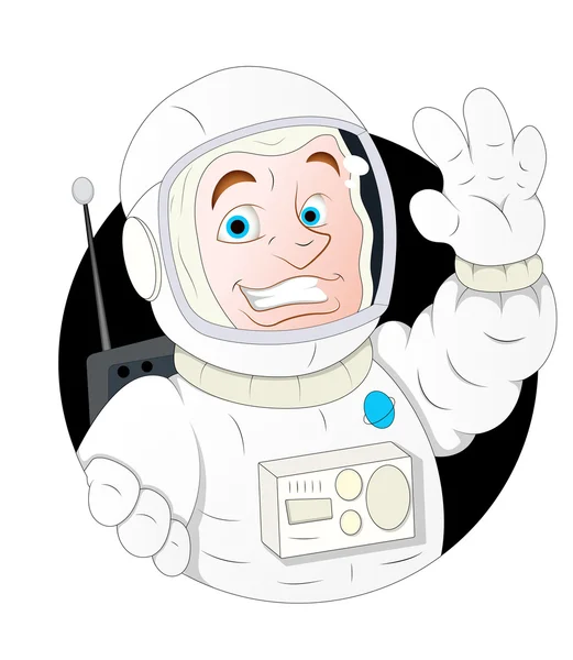 宇宙飛行士の漫画のキャラクター — ストックベクタ
