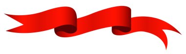 Red Ribbon - Christmas Vector Illustration