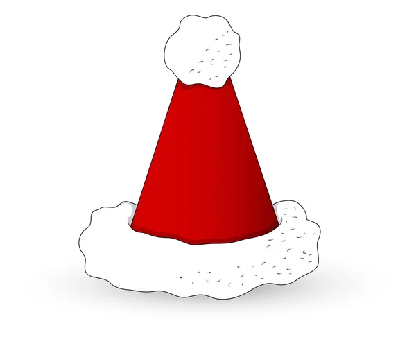 Cartoon Santa Hat - Christmas Vector Illustration — Stock Vector