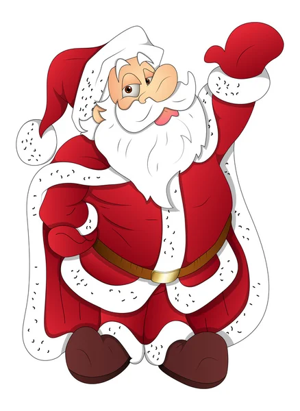 Santa - Christmas Vector Illustration — Stock Vector