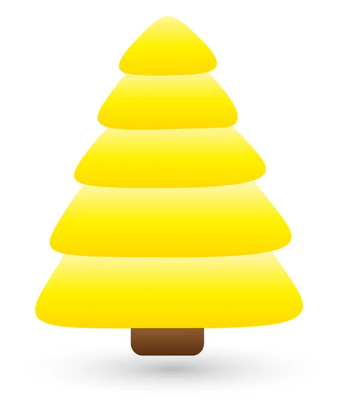 Drzewo - Boże Narodzenie ilustracja wektorowa — Wektor stockowy