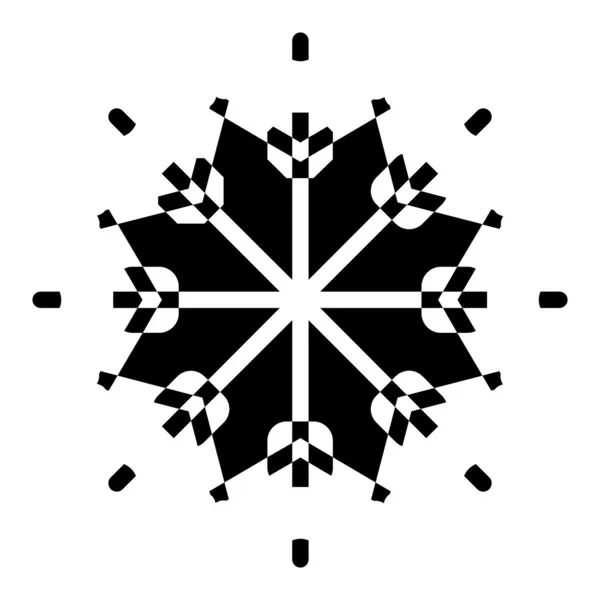 Snowflake Shape Vector — Stock Vector