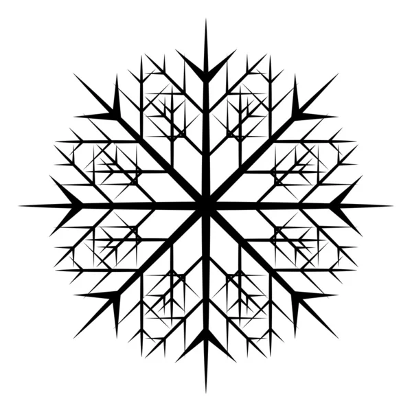 Płatki śniegu - Boże Narodzenie ilustracja wektorowa — Wektor stockowy