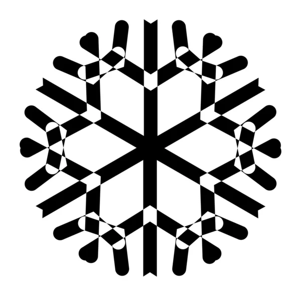 Sneeuwvlok kunst vector — Stockvector