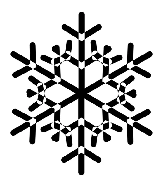 Shape of Snowflake — Stock Vector