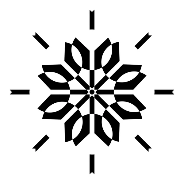 Decorative Snowflake — Stock Vector