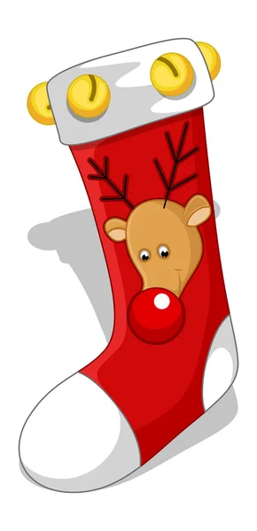 Chaussettes Santa - Illustration vectorielle de Noël — Image vectorielle