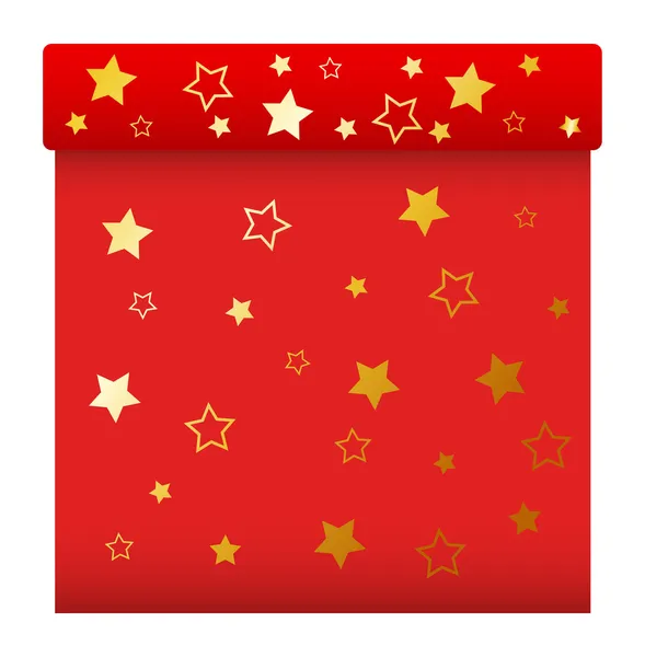 Red Gift Box - Christmas Vector Illustration — Stock Vector