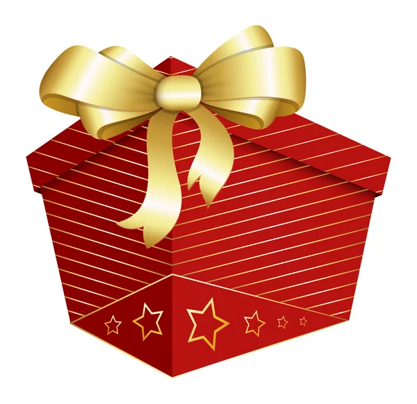 Coffret cadeau - Illustration vectorielle de Noël — Image vectorielle