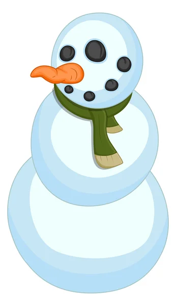 Χιονάνθρωπος - εικονογράφηση φορέας Χριστούγεννα — Διανυσματικό Αρχείο