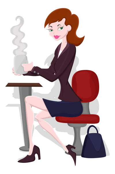 Vecteur femme d'affaires — Image vectorielle