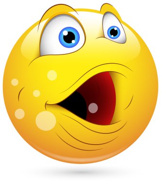 Smiley vektör çizim - eructation