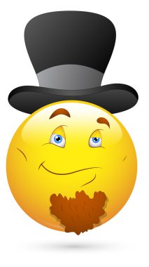 Smiley vektör çizim - lider