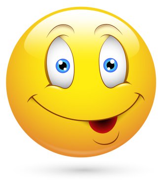 smiley vektör çizim - yüz çekici