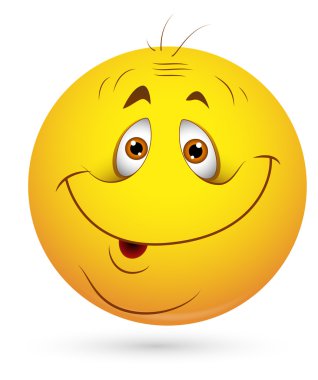 Smiley vektör çizim - sonny