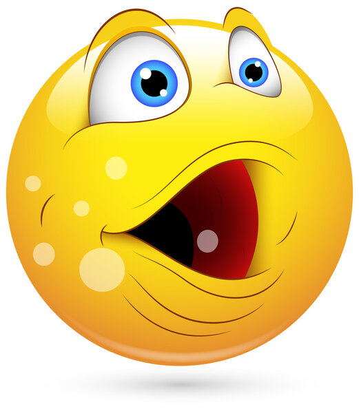 Smiley Vector Illustration - Eructation