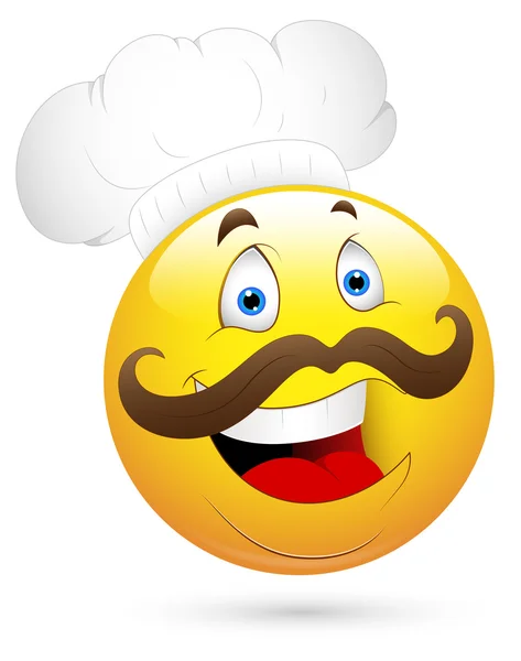 Smiley Vector Illustration - Happy Chef — Stock Vector