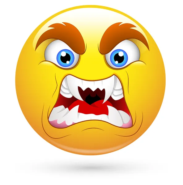 Smiley Vector Illustration - Horrifying Face Royalty Free Stock Illustrations