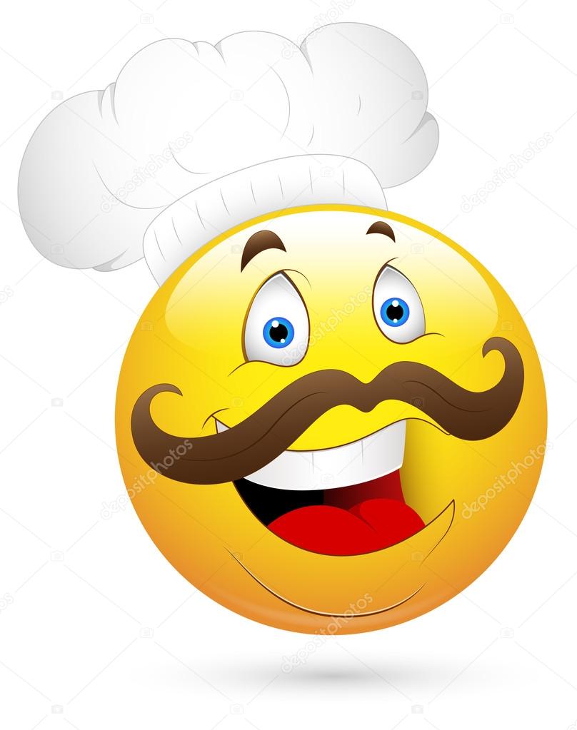 Smiley Vector Illustration - Happy Chef
