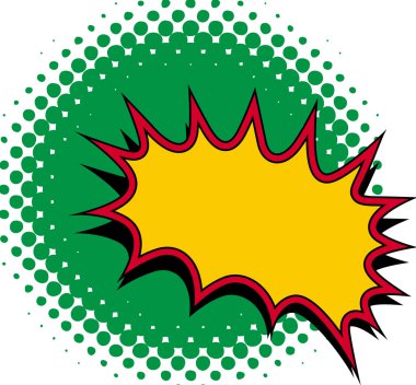 komik patlama vektör