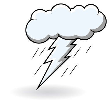 komik thunder patlama bulut vektör