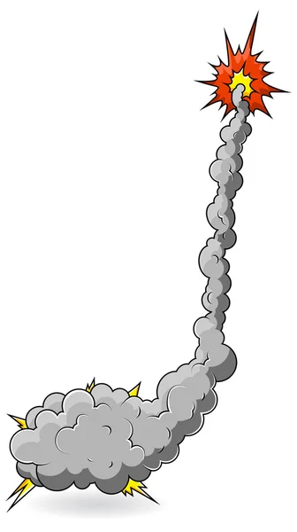 ตลกการ์ตูนระเบิดเวกเตอร์ภาพประกอบ — ภาพเวกเตอร์สต็อก