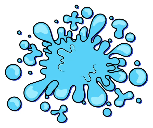 Comic Water Burst Explosion Background — Stock Vector