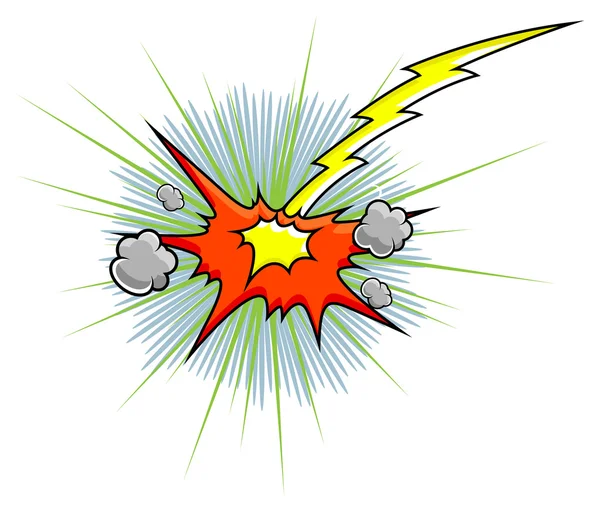 Gráfico vectorial de explosión cómica — Vector de stock