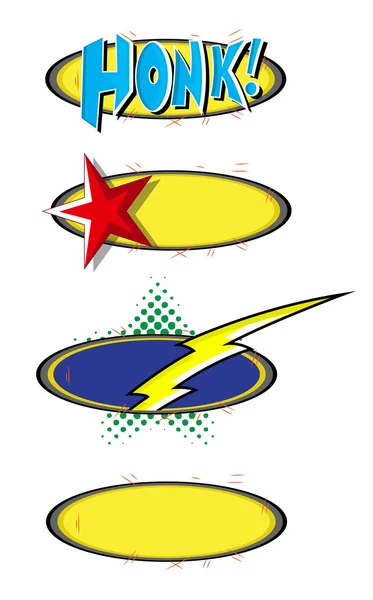Illustration vectorielle de l'explosion comique de bulle de bande dessinée — Image vectorielle