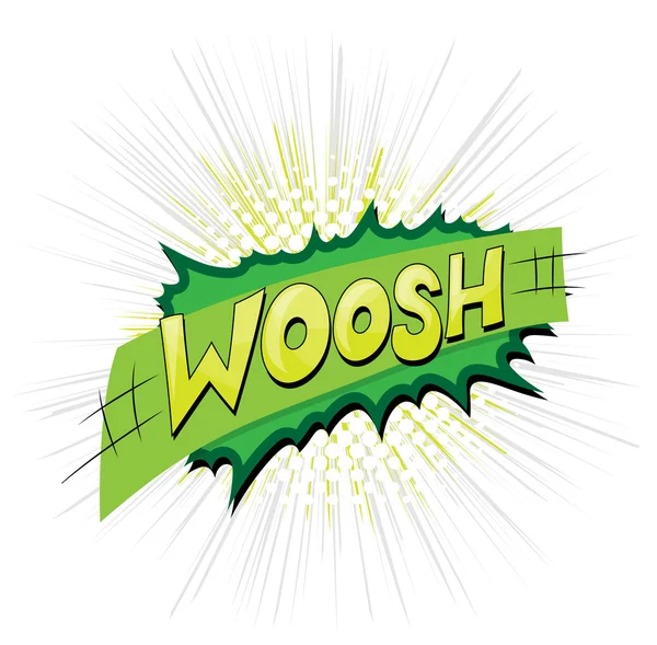 Woosh - Comic Expression Vector Text — Stock Vector