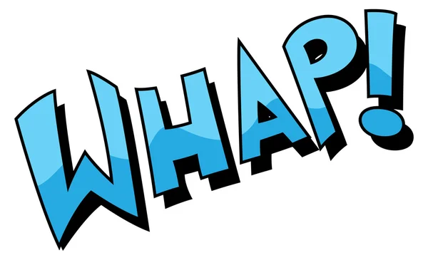 Whap - κωμική έκφραση διανυσματικά κείμενο — Διανυσματικό Αρχείο